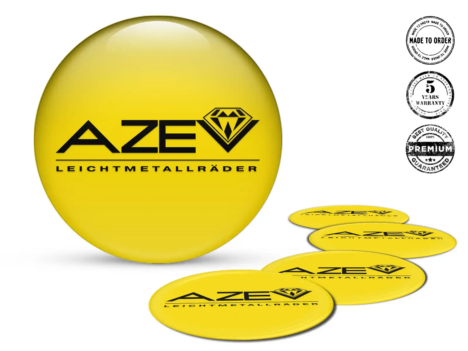 Azev Radplaketten Stil Premium-Epoxy-Aufkleber